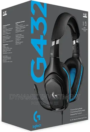 Logitech G432 Wired Gaming Headset, 7.1 Surround Sound