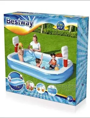 Bestway Inflatable Pool With Basket Ball Hoop