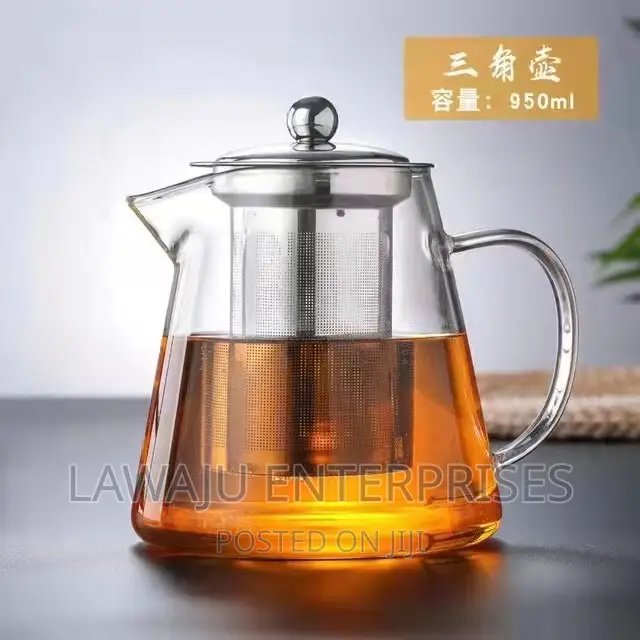 950ml Borosilicate With Infuser Tea Pot