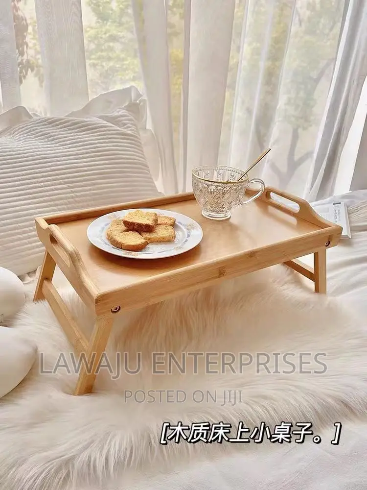Breakfast in Bed Bamboo Foldable Tray