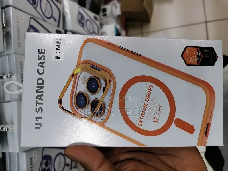 12 Pro Max U1 iPhone Stand Case With Built-in Kicks