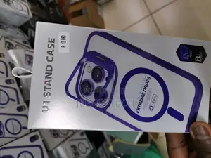 24 Pro Max Back Case Luxury U1 Stand Transparent With Camera