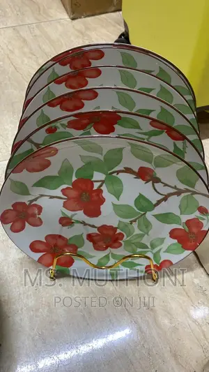 6 Large CERAMIC PLATES*