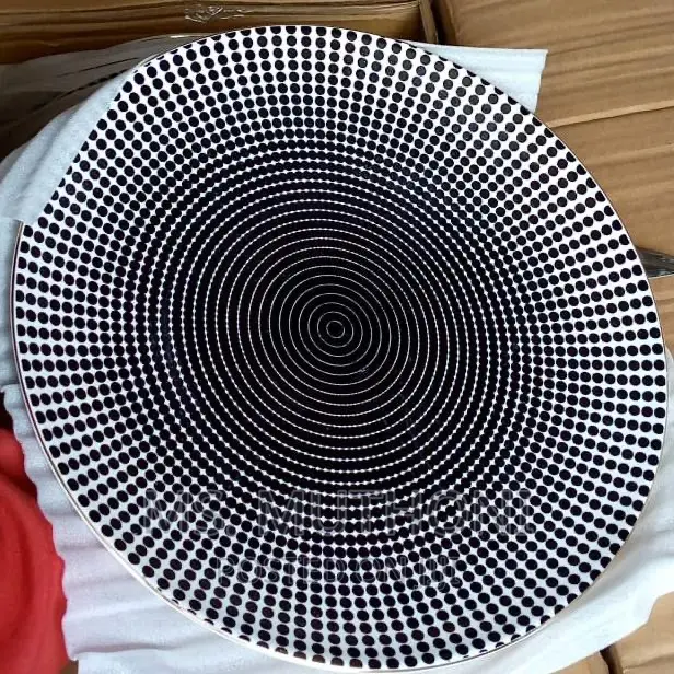  *10.5" Porcelain Decorated Ceramic Dinner Plate