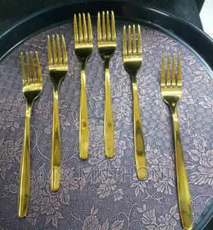 Heavy Gauge Golden Slim Table Spoons/Fork / Tea Spoons Al