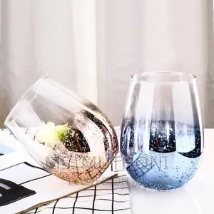 6 Colourful Stemless Wine Glasses