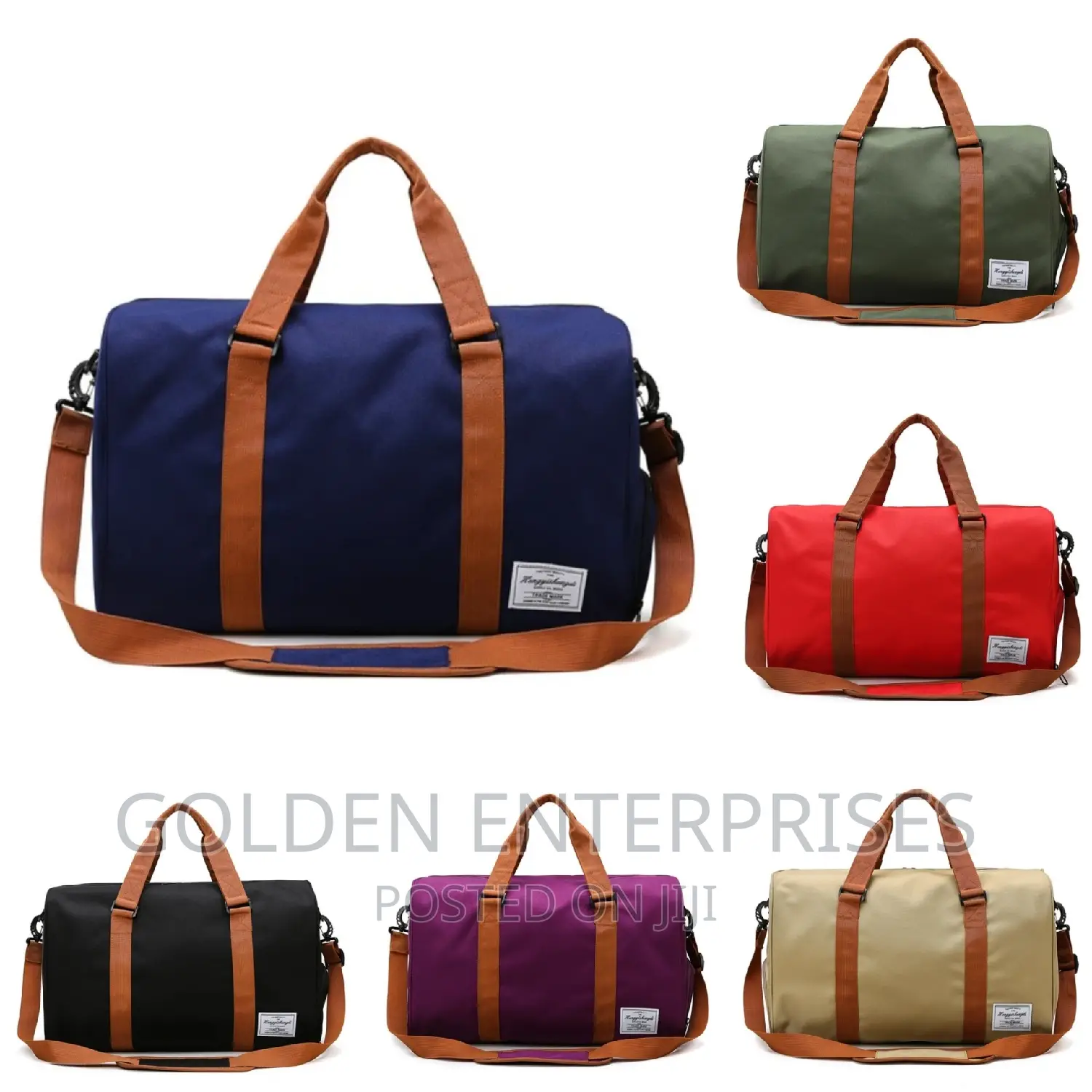 Canvas Duffle / Travelling Bag With Shoe Compartment