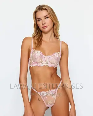 2 PC Floral Lingerie