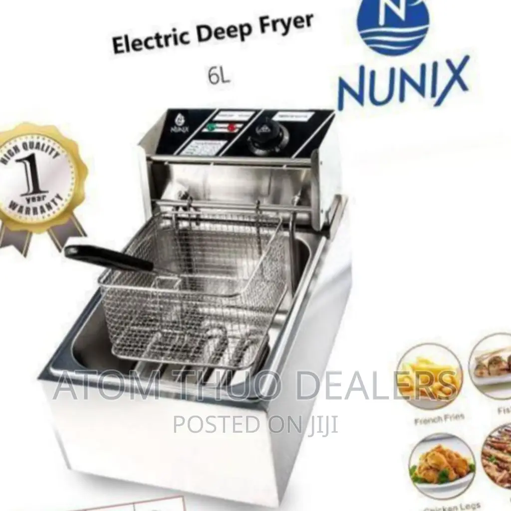 Nunix 6L Electric Chips Deep Fryer (MF-01).