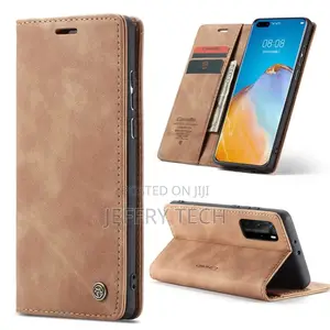 Blue Huawei P40 Pro Caseme Synthetic Leather Wallet Case