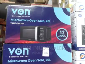VON Digital Microwave Oven, VAMS-20DGX, Solo, 20LTR - BLACK