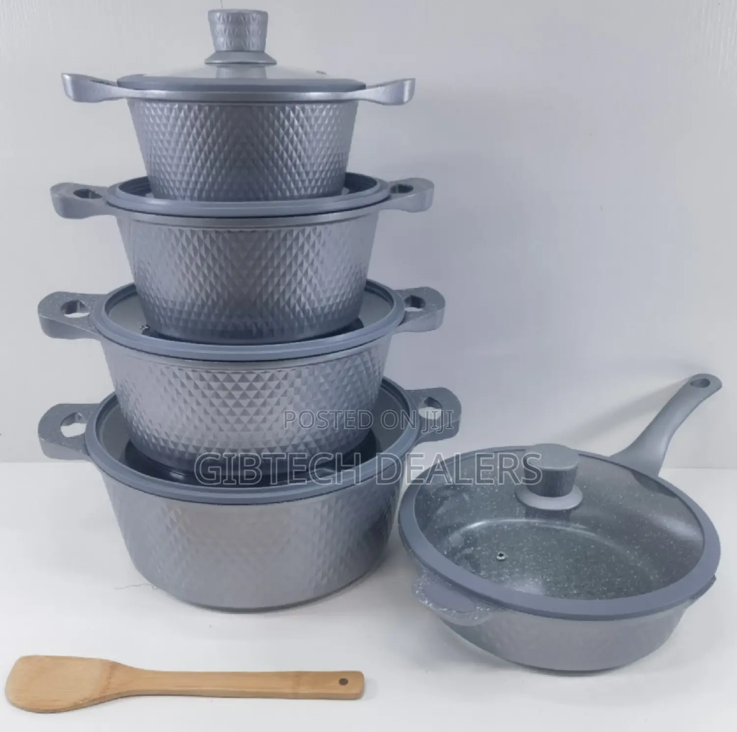 Bosch 11pcs Cookware With Lid Covers Available- Grey