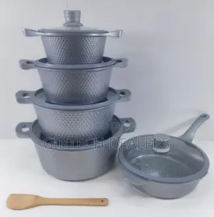 11pcs Bosch Cookware With Lid Covers- Grey