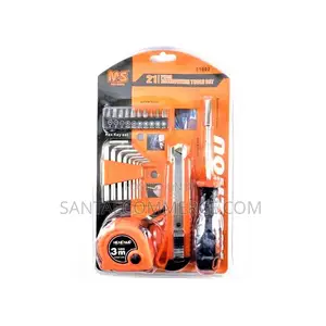21 PCS Screw, Allen Key, Tape Measure, Knife Repair Tool Set