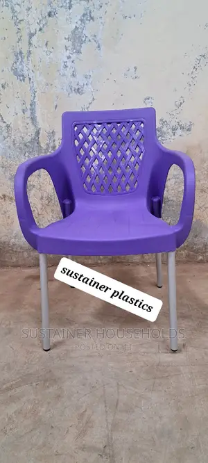 Purple Plastic Chairs With Metal Legs