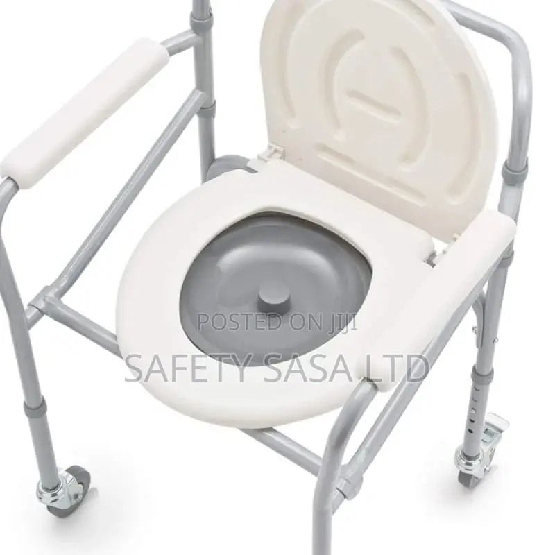 Foldable Commode Chair With Wheels