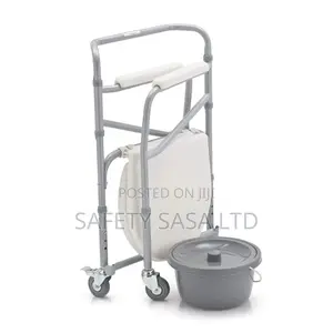 Foldable Commode Chair With Wheels