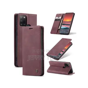 Samsung GALAXY A21S Flip Case Book Luxury Black Cover Leathe