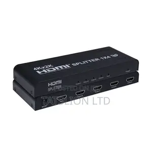 HDMI Splitter - 1 Input, 4 Outputs - Black