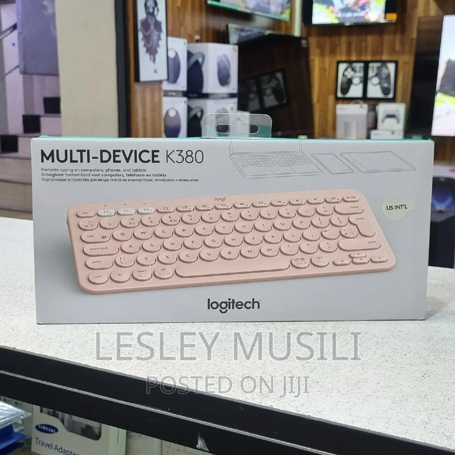 Multi-Device Keyboard Logitech (Pink)