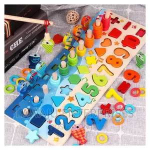 Montessori Wooden Fish Game