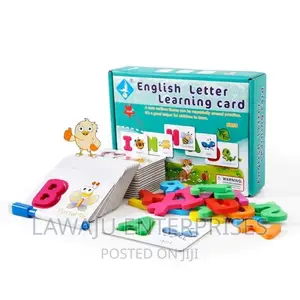 English Letter Learning Card