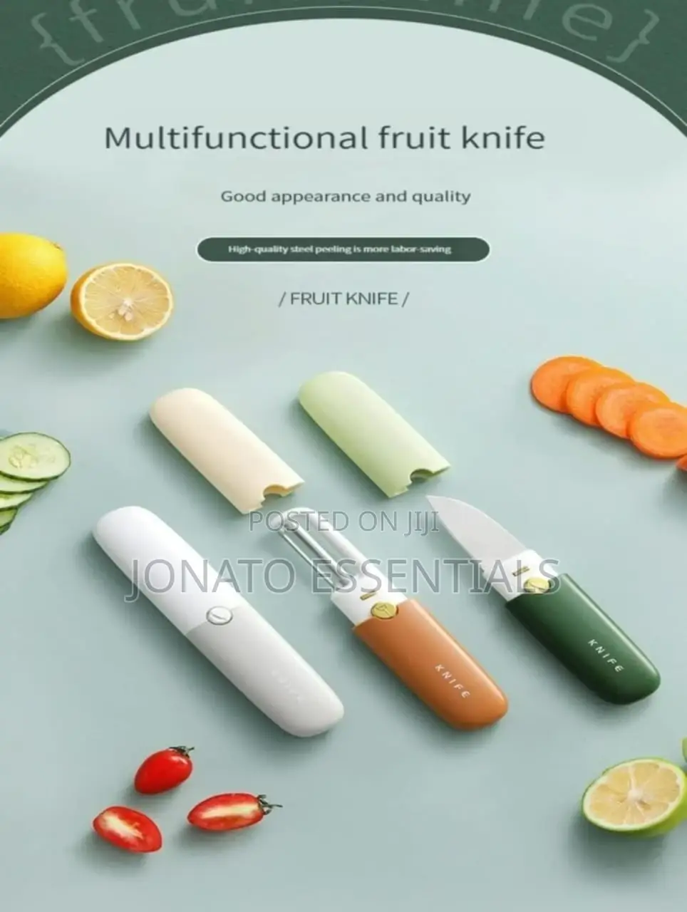 2 Function Pocket Fruit Knife Peeler