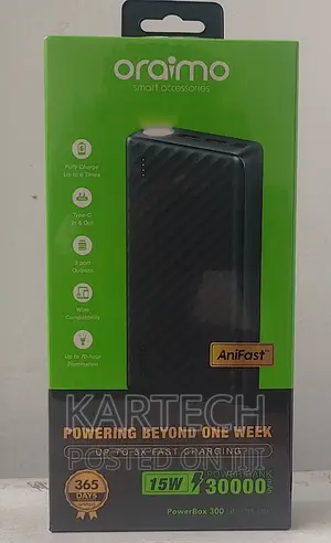 Oraimo 30000mah Powerbox 300 Lit OPB-1301