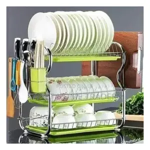 3 Layer Dish Rack Stainless Steel