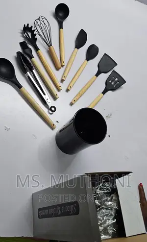 11pc Nonstick Silicon Cooking/Serving Spoon Set