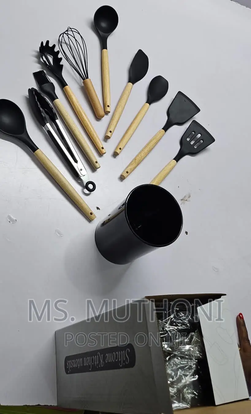 11pc Nonstick Silicon Cooking/Serving Spoon Set