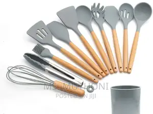 11pc Nonstick Silicon Cooking/Serving Spoon Set