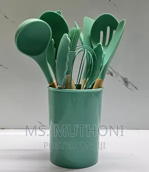 11pc Nonstick Silicon Cooking/Serving Spoon Set
