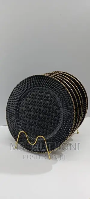 33 Cm Charger Plate With Gold COLOUR*