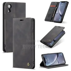iPhone XR Flip PU Leather Cover TPU Bumper With Card Holder