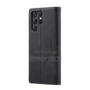 Samsung S22 Ultra 5G Flip Folio Case With Card Holders,Black