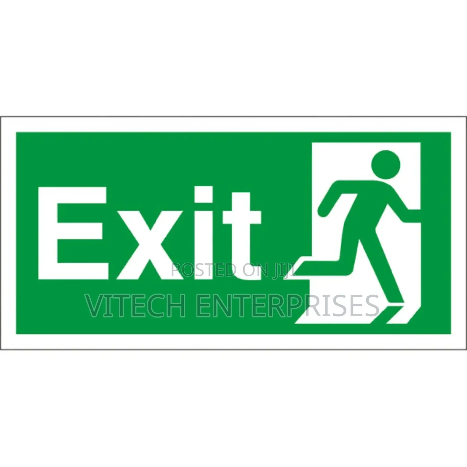 Fire Safety Exit Sign Warning Guidance Signage Luminous For
