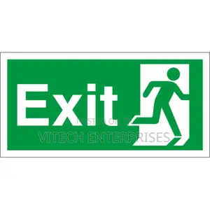 Fire Safety Exit Sign Warning Guidance Signage Luminous For