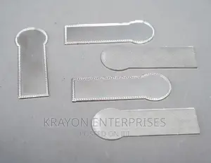 Plain Silver Magnetic Tags