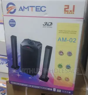 Amtec AM-02 2.1CH Multimedia Speaker BT/USB/SD/FM - Black