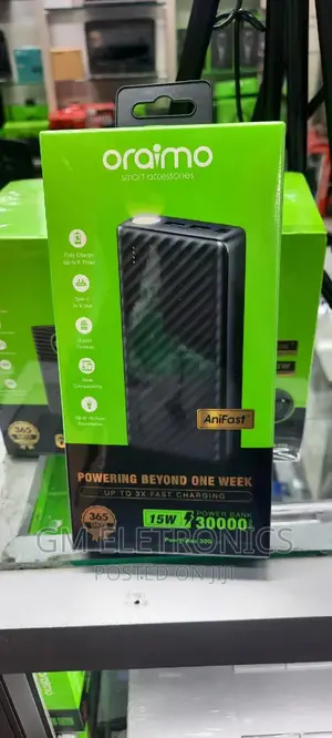 30000mah Oraimo Portable Powerbank 15W.