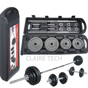 50 Kg Yolk Barbell and Dumbbell Chrome Set