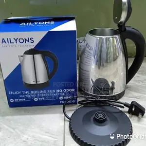 AILYONS FK-0301 Stainless Steel 1.8L Electric Kettle-Black