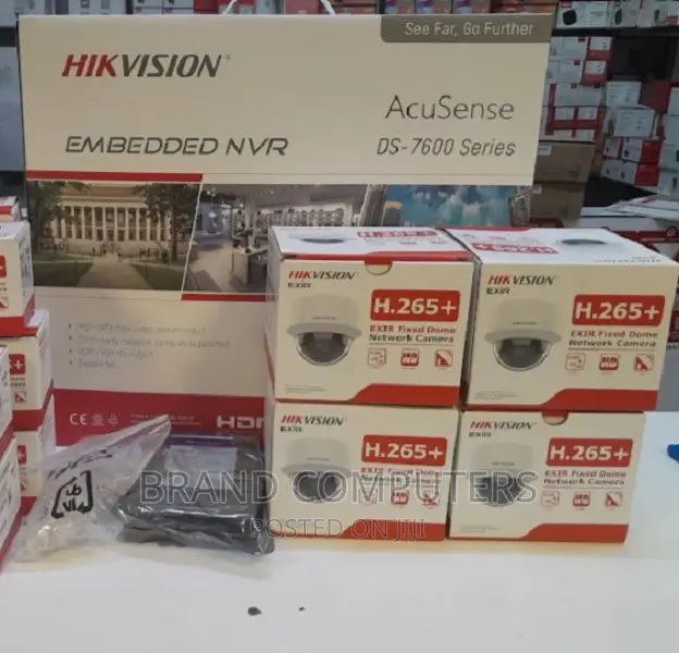 4 Channel Hikvision 2MP IP Network CCTV Cameras Set