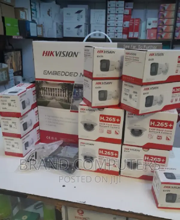 Hikvision 4 2MP IP Network CCTV Cameras Complete System