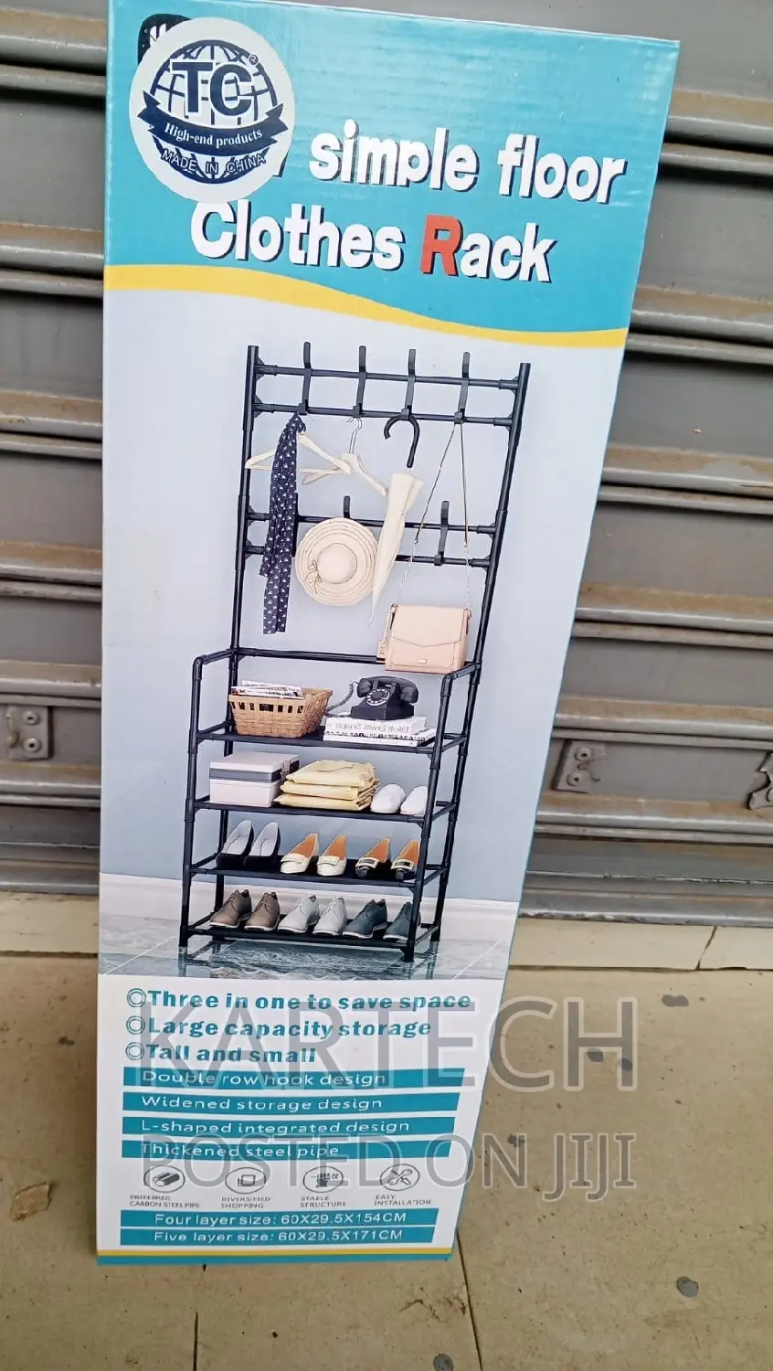 5 Tier Shoe Rack With Hanger
