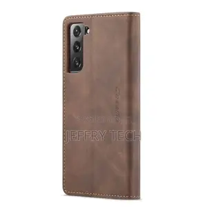 Leather Flip Wallet Back Cover Case for Samsung Galaxy S22+