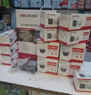 4 Hikvision 2MP IP Network CCTV Cameras Full Kit