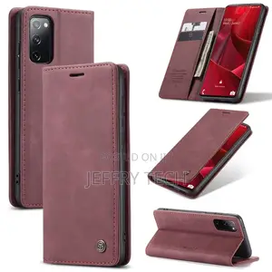 Flip Wallet Back Cover Case for Samsung Galaxy S20 FE - Brow