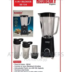 Redberry RB134 - 4 in 1 Blender - 300W - Black , 